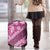 Vintage Pink Polynesia Luggage Cover Plumeria With Hibiscus Tropical Vibes