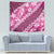 Vintage Pink Polynesia Tapestry Plumeria With Hibiscus Tropical Vibes