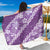 Vintage Purple Polynesia Sarong Plumeria With Hibiscus Tropical Vibes