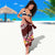 Oxblood Polynesia Sarong Plumeria With Hibiscus Pattern Tropical Vibes