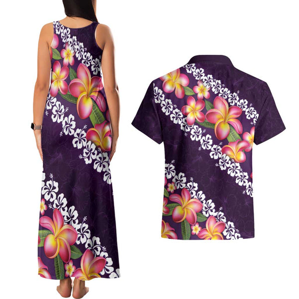Polynesia Combo Dress And Shirt Summer Plumeria Gold main image 0