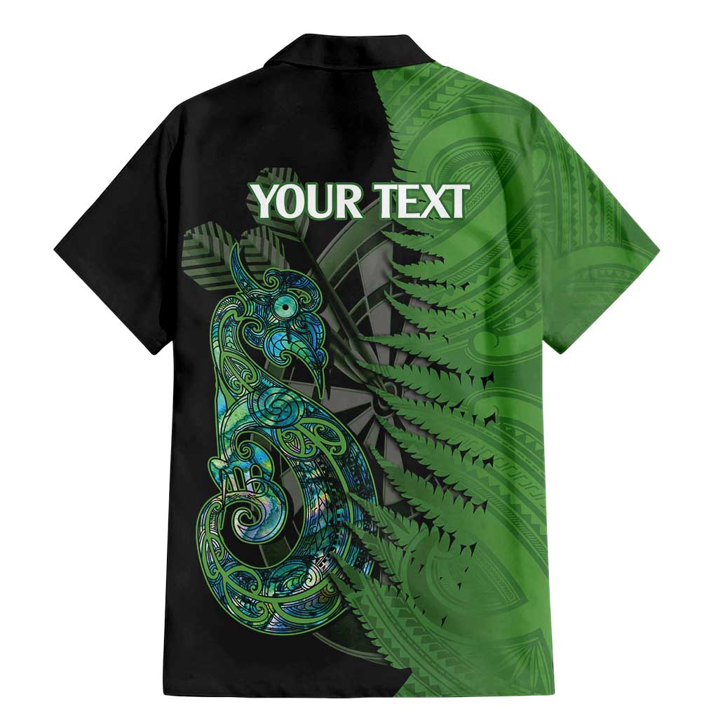 Personalised New Zealand Darts Family Matching Mermaid Dress and Hawaiian Shirt Aotearoa Maori Fern Mix Manaia Tattoo