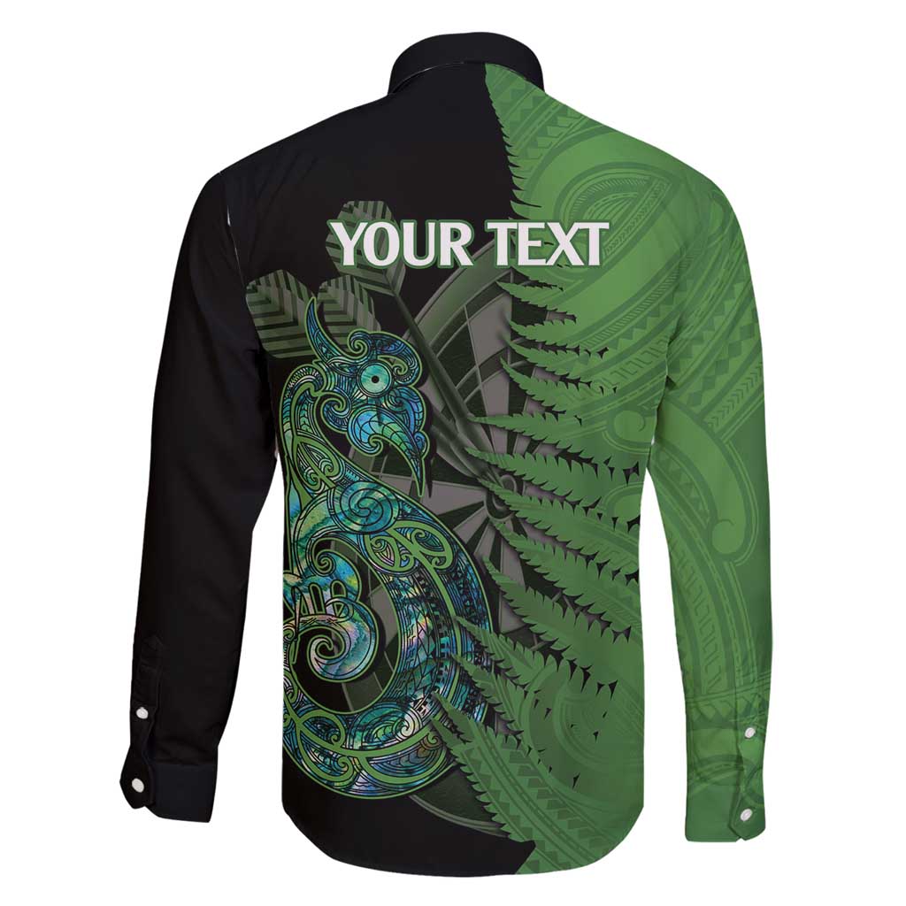 Personalised New Zealand Darts Family Matching Mermaid Dress and Hawaiian Shirt Aotearoa Maori Fern Mix Manaia Tattoo