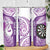 Personalised New Zealand Darts Skinny Tumbler Aotearoa Fern Mix Paua Shell Manaia - Purple