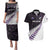 New Zealand Silver Fern Rugby Custom Couples Matching Puletasi and Hawaiian Shirt Go All Black Purple Maori Paua Shell - Polynesian Pride
