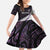 New Zealand Silver Fern Rugby Custom Family Matching Off The Shoulder Long Sleeve Dress and Hawaiian Shirt Go All Black Purple Maori Paua Shell - Polynesian Pride
