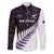 New Zealand Silver Fern Rugby Custom Family Matching Puletasi and Hawaiian Shirt Go All Black Purple Maori Paua Shell - Polynesian Pride