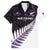 New Zealand Silver Fern Rugby Custom Hawaiian Shirt Go All Black Purple Maori Paua Shell - Polynesian Pride