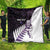New Zealand Silver Fern Rugby Custom Quilt Go All Black Purple Maori Paua Shell - Polynesian Pride