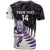 New Zealand Silver Fern Rugby Custom T Shirt Go All Black Purple Maori Paua Shell - Polynesian Pride