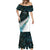 New Zealand Silver Fern Rugby Custom Mermaid Dress Go All Black Turquoise Maori Paua Shell - Polynesian Pride