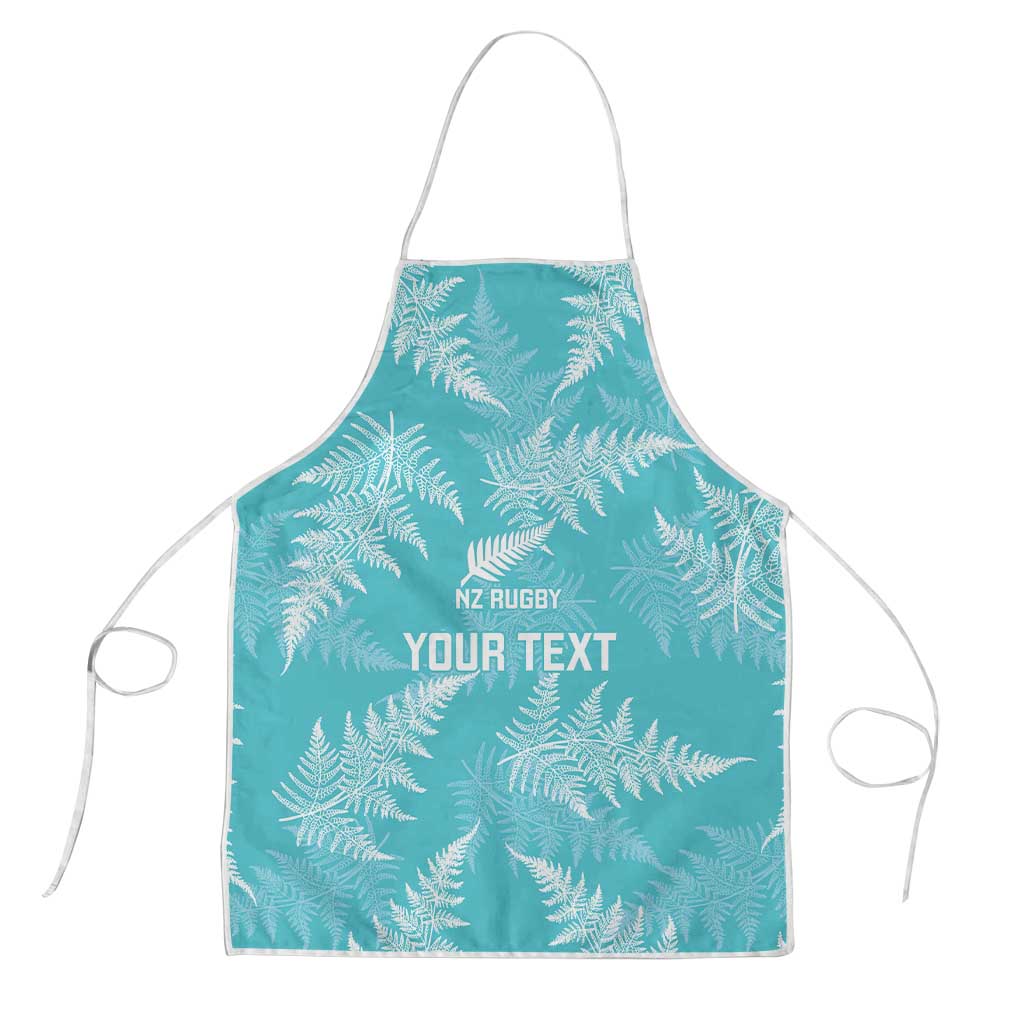 New Zealand Silver Fern Rugby Custom Apron Go Aotearoa Champions Turquoise Version - Polynesian Pride