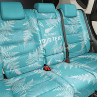 New Zealand Silver Fern Rugby Custom Back Car Seat Cover Go Aotearoa Champions Turquoise Version - Polynesian Pride