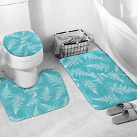 New Zealand Silver Fern Rugby Custom Bathroom Set Go Aotearoa Champions Turquoise Version - Polynesian Pride