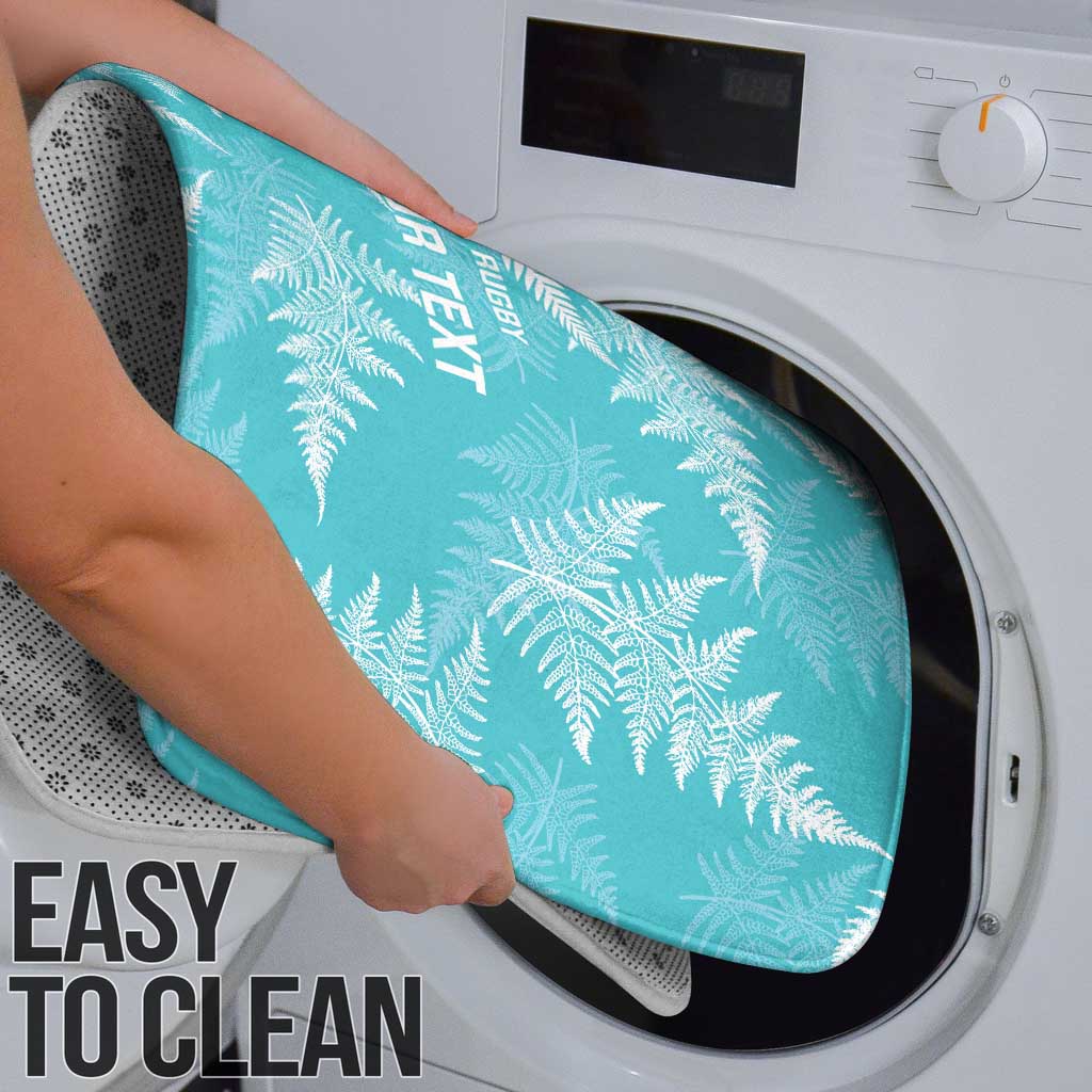 New Zealand Silver Fern Rugby Custom Bathroom Set Go Aotearoa Champions Turquoise Version - Polynesian Pride