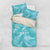 New Zealand Silver Fern Rugby Custom Bedding Set Go Aotearoa Champions Turquoise Version - Polynesian Pride