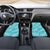 New Zealand Silver Fern Rugby Custom Car Mats Go Aotearoa Champions Turquoise Version - Polynesian Pride