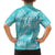 New Zealand Silver Fern Rugby Custom Family Matching Summer Maxi Dress and Hawaiian Shirt Go Aotearoa Champions Turquoise Version - Polynesian Pride