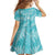 New Zealand Silver Fern Rugby Custom Family Matching Summer Maxi Dress and Hawaiian Shirt Go Aotearoa Champions Turquoise Version - Polynesian Pride