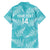New Zealand Silver Fern Rugby Custom Family Matching Summer Maxi Dress and Hawaiian Shirt Go Aotearoa Champions Turquoise Version - Polynesian Pride