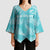 New Zealand Silver Fern Rugby Custom Kimono Sleeve Blouse Go Aotearoa Champions Turquoise Version - Polynesian Pride