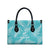 New Zealand Silver Fern Rugby Custom Leather Bag Go Aotearoa Champions Turquoise Version - Polynesian Pride
