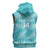 New Zealand Silver Fern Rugby Custom Sleeveless Hoodie Go Aotearoa Champions Turquoise Version - Polynesian Pride