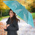 New Zealand Silver Fern Rugby Custom Umbrella Go Aotearoa Champions Turquoise Version - Polynesian Pride