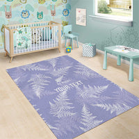 New Zealand Silver Fern Rugby Custom Area Rug Go Aotearoa Champions Purple Version - Polynesian Pride