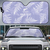 New Zealand Silver Fern Rugby Custom Auto Sun Shade Go Aotearoa Champions Purple Version - Polynesian Pride