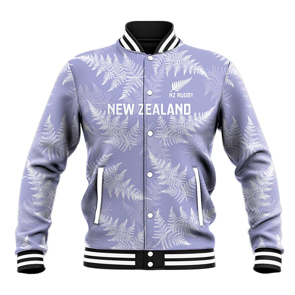 New Zealand Silver Fern Rugby Custom Baseball Jacket Go Aotearoa Champions Purple Version LT14 Unisex Purple - Polynesian Pride