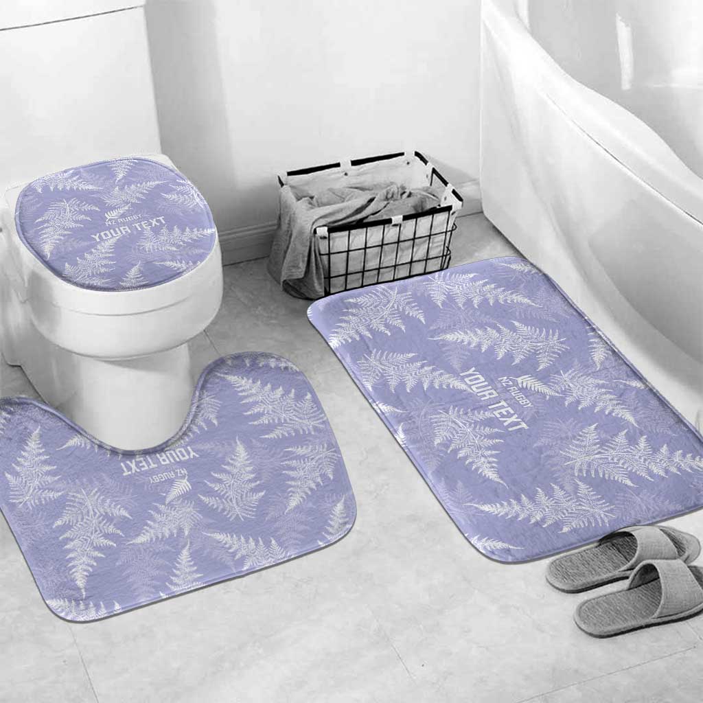 New Zealand Silver Fern Rugby Custom Bathroom Set Go Aotearoa Champions Purple Version - Polynesian Pride
