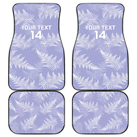 New Zealand Silver Fern Rugby Custom Car Mats Go Aotearoa Champions Purple Version - Polynesian Pride