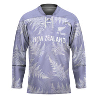 New Zealand Silver Fern Rugby Custom Hockey Jersey Go Aotearoa Champions Purple Version - Polynesian Pride