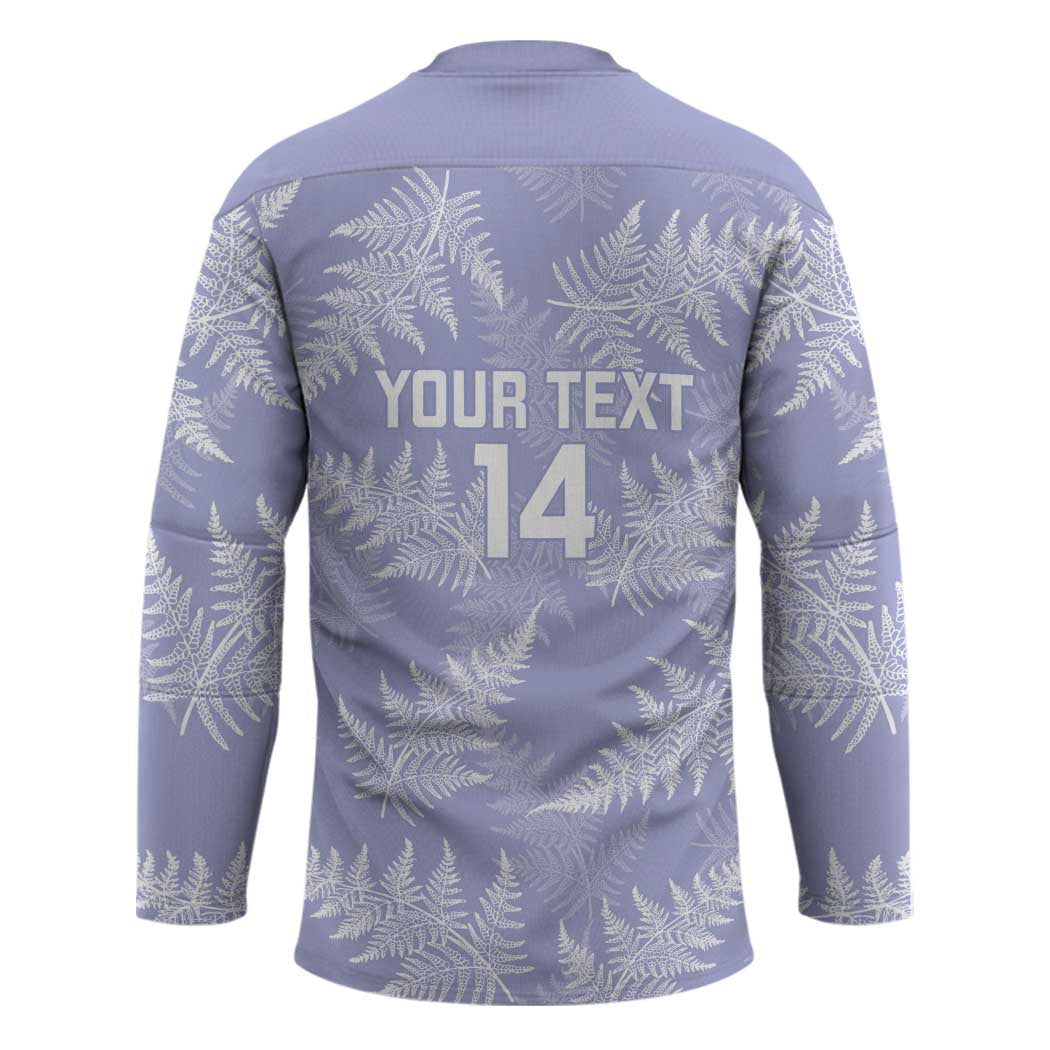 New Zealand Silver Fern Rugby Custom Hockey Jersey Go Aotearoa Champions Purple Version - Polynesian Pride