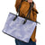 New Zealand Silver Fern Rugby Custom Leather Tote Bag Go Aotearoa Champions Purple Version - Polynesian Pride