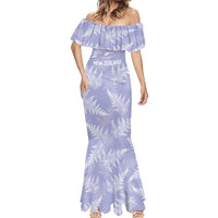 New Zealand Silver Fern Rugby Custom Mermaid Dress Go Aotearoa Champions Purple Version - Polynesian Pride