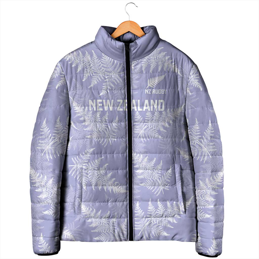 New Zealand Silver Fern Rugby Custom Padded Jacket Go Aotearoa Champions Purple Version - Polynesian Pride