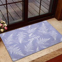 New Zealand Silver Fern Rugby Custom Rubber Doormat Go Aotearoa Champions Purple Version - Polynesian Pride