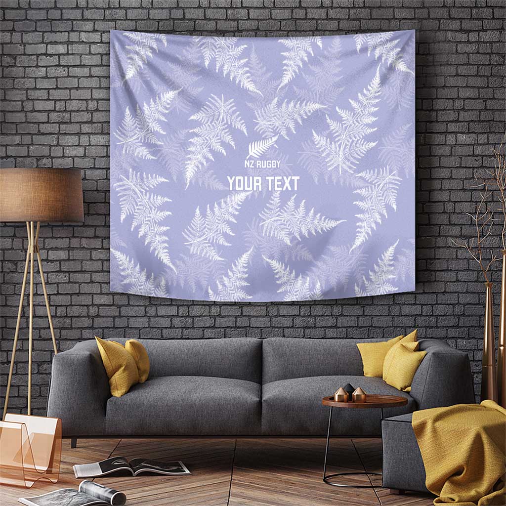 New Zealand Silver Fern Rugby Custom Tapestry Go Aotearoa Champions Purple Version LT14 Purple - Polynesian Pride