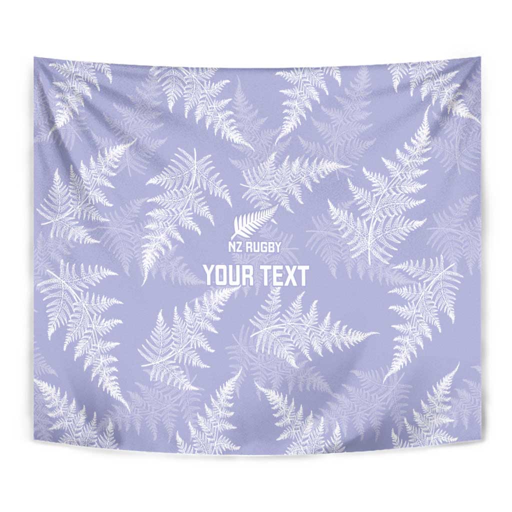New Zealand Silver Fern Rugby Custom Tapestry Go Aotearoa Champions Purple Version - Polynesian Pride