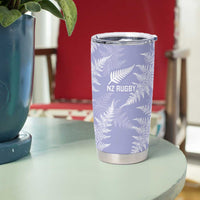 New Zealand Silver Fern Rugby Custom Tumbler Cup Go Aotearoa Champions Purple Version - Polynesian Pride