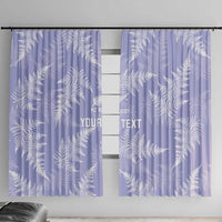 New Zealand Silver Fern Rugby Custom Window Curtain Go Aotearoa Champions Purple Version - Polynesian Pride