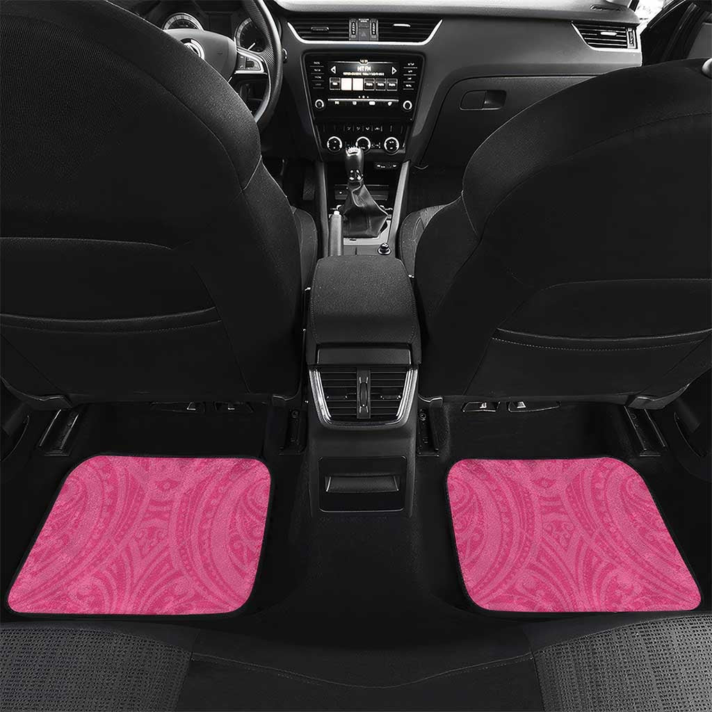 New Zealand Breast Cancer Awareness Car Mats Maori Butterfly Pink Ribbon - Polynesian Pride