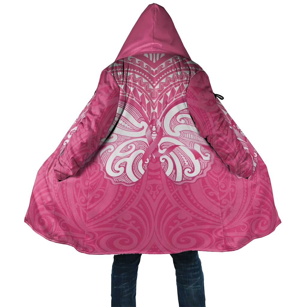 New Zealand Breast Cancer Awareness Cloak Maori Butterfly Pink Ribbon - Polynesian Pride