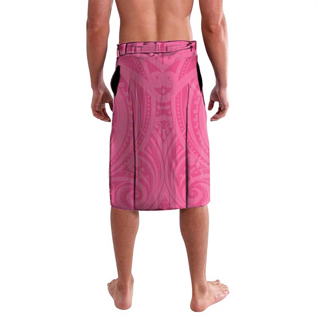 New Zealand Breast Cancer Awareness Lavalava Maori Butterfly Pink Ribbon - Polynesian Pride
