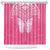 New Zealand Breast Cancer Awareness Shower Curtain Maori Butterfly Pink Ribbon - Polynesian Pride
