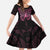 New Zealand Breast Cancer Awareness Family Matching Summer Maxi Dress and Hawaiian Shirt Maori Butterfly Pink Ribbon Black Version - Polynesian Pride