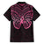 New Zealand Breast Cancer Awareness Hawaiian Shirt Maori Butterfly Pink Ribbon Black Version - Polynesian Pride