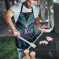 Suicide Prevention New Zealand Apron Aotearoa Maori Butterfly Mix Silver Fern - Polynesian Pride